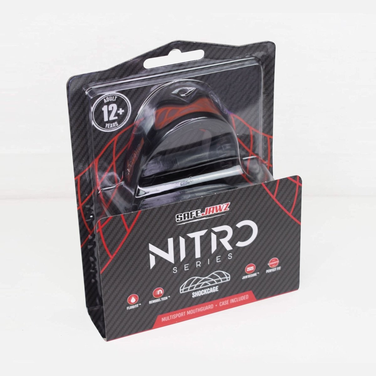 SAFEJAWZ NITRO BLACK/RED ADULT - podlex